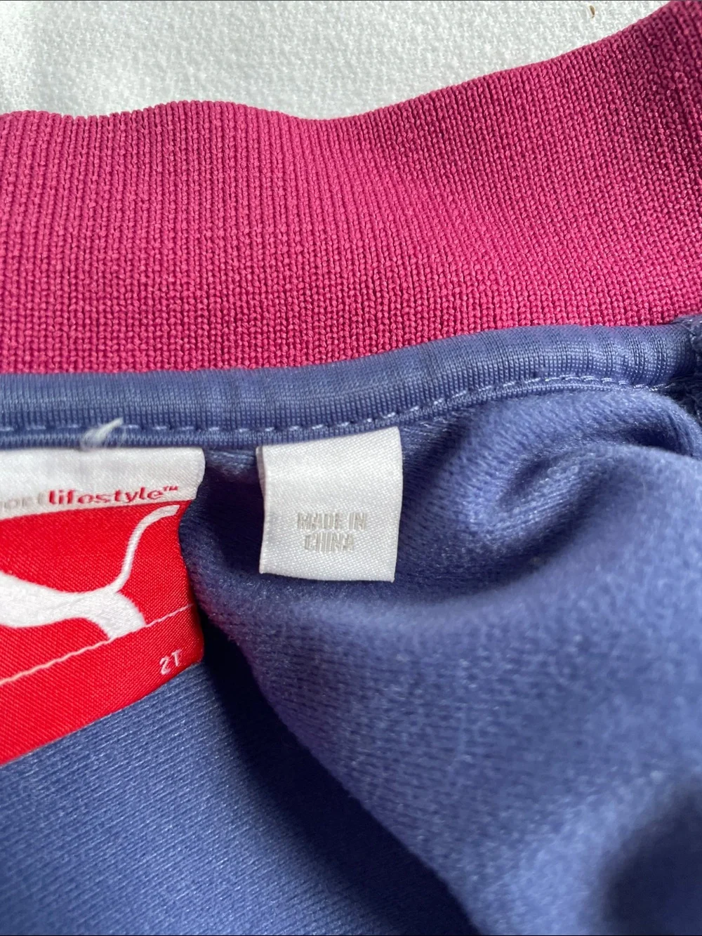 PUMA Jacket Track Suit Full Zip Up Purple Pink Sporty Sweater Sweatshirt